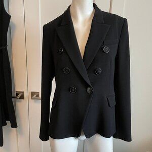 Judith & Charles Rothco Classic Double Breasted Lined Jacket Black Sz 10 NWT